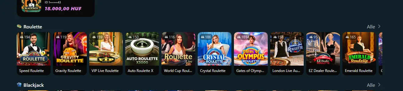Roulette bei Royalsea Casino Live-Roulette-Tisch im Royalsea Casino